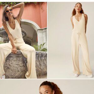 Beyond Yoga Jetsetter Jumpsuit in Ivory Size XL